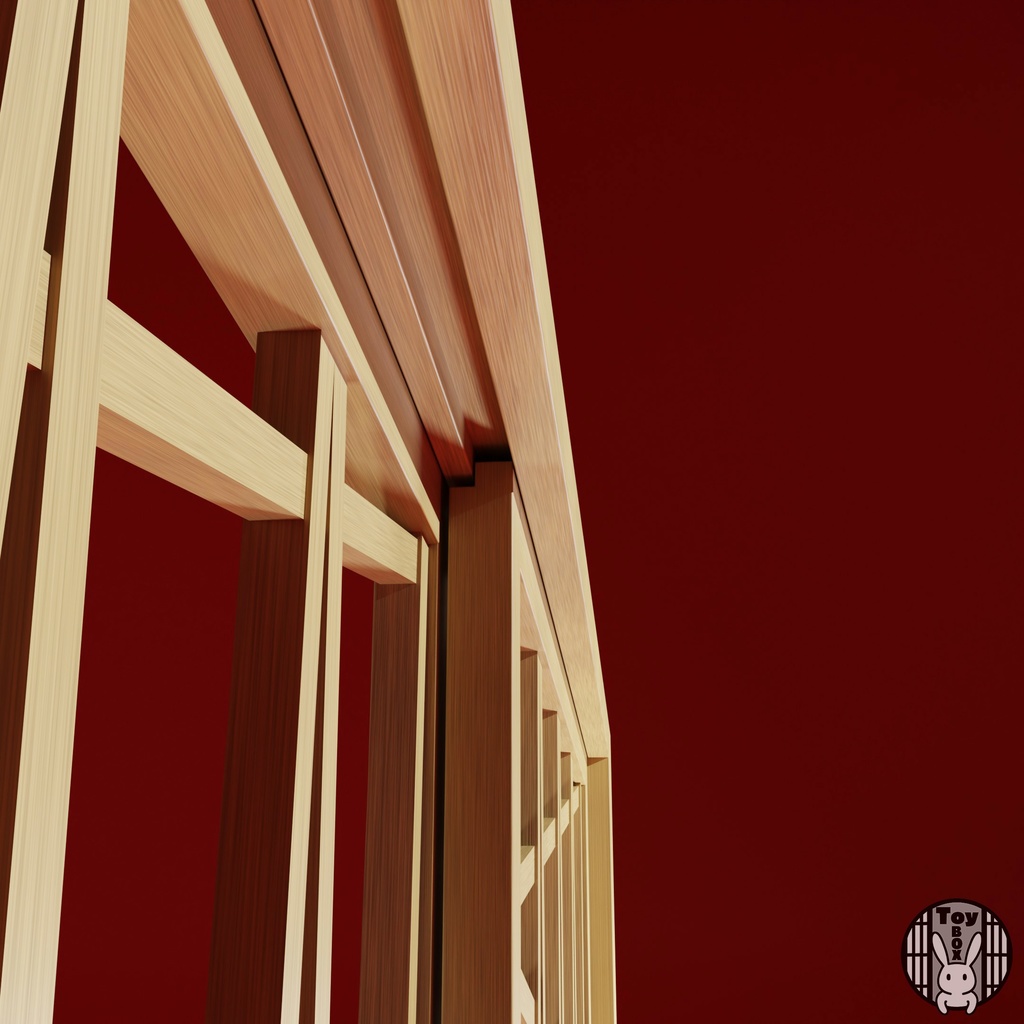 格子戸・松葉崩し