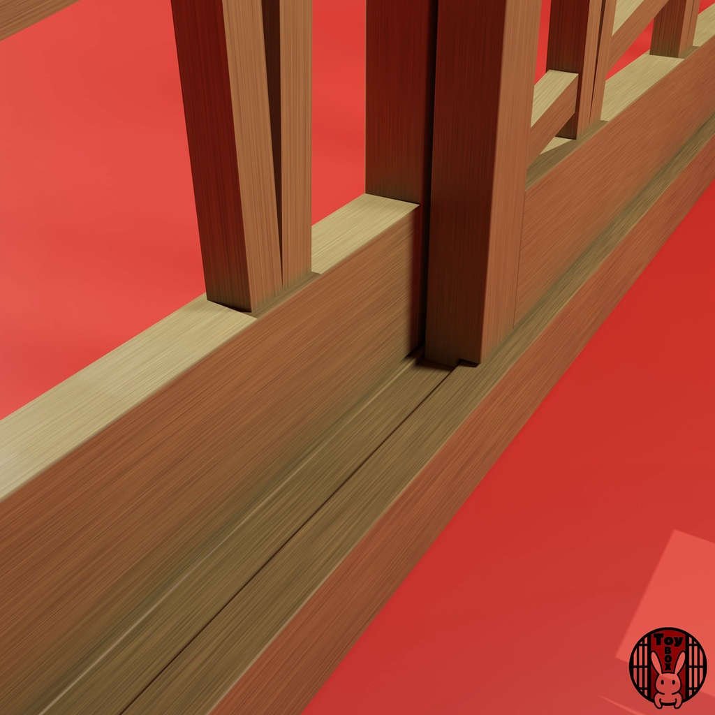 格子戸・松葉崩し