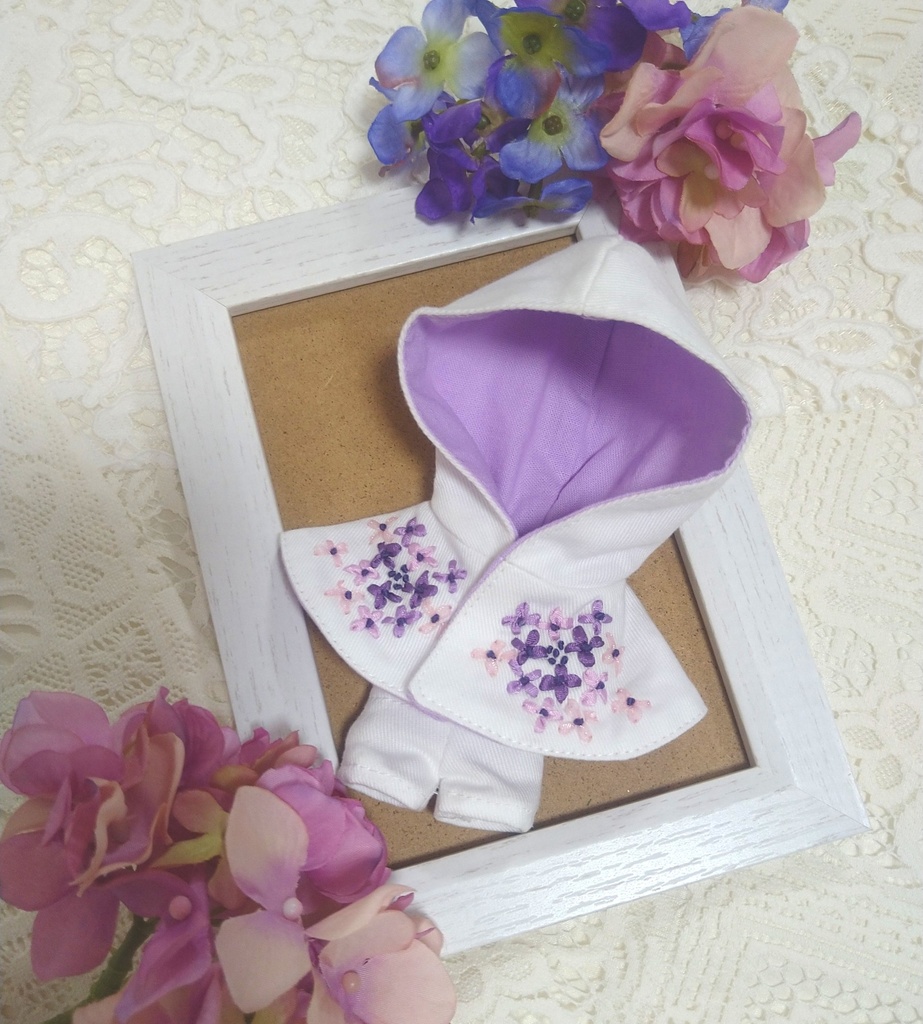 12センチぬい用あじさいケープセット