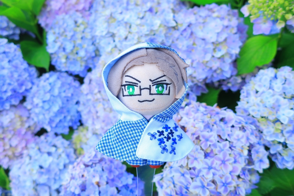 12センチぬい用　あじさいケープ