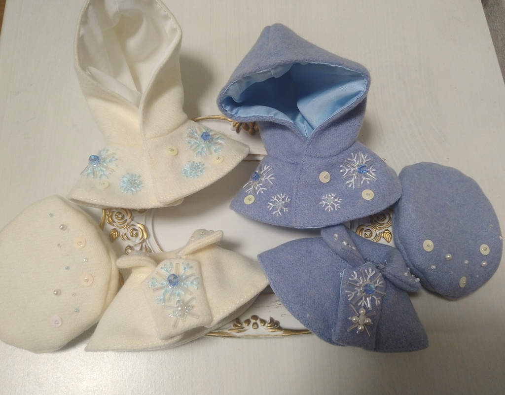 雪の結晶ケープ(12センチぬい用)