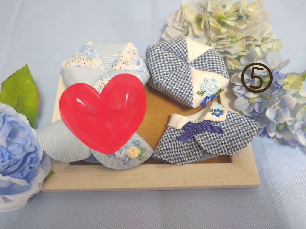 10〜12センチぬい用 夏色ケープ