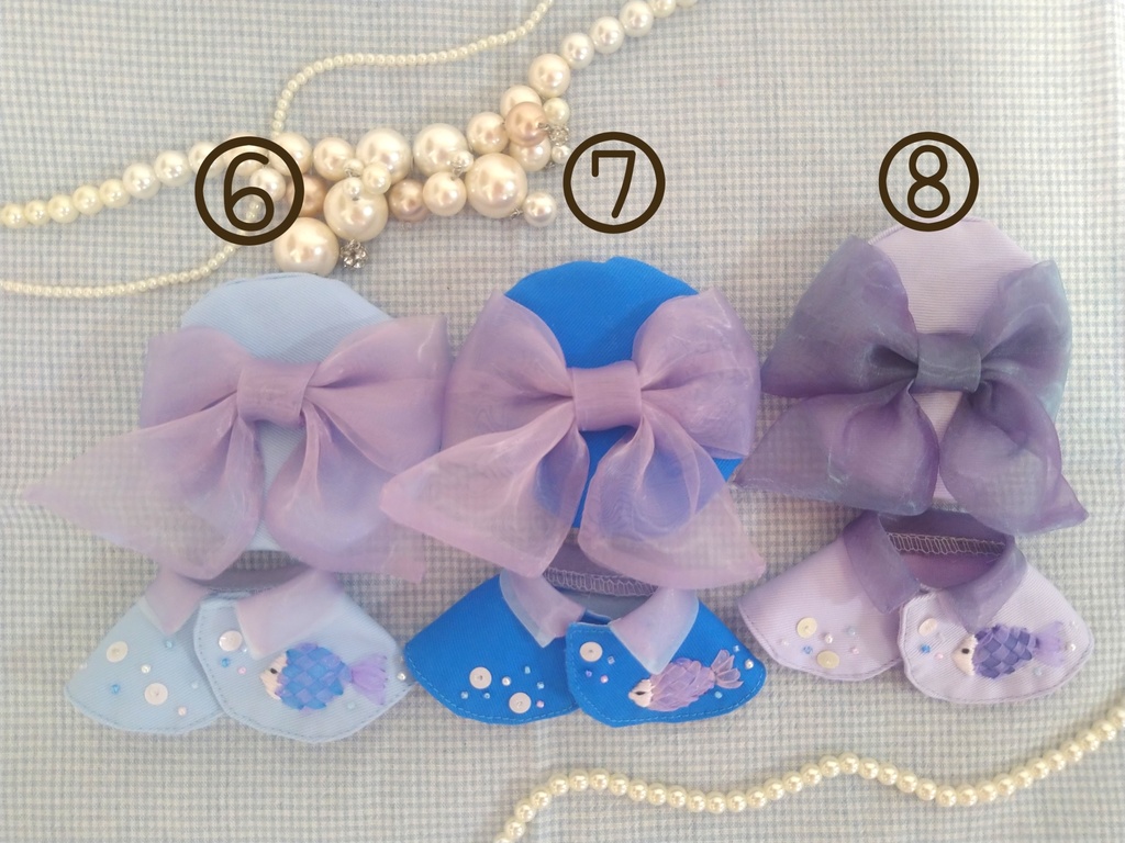 10〜12センチぬい用 夏色ケープ