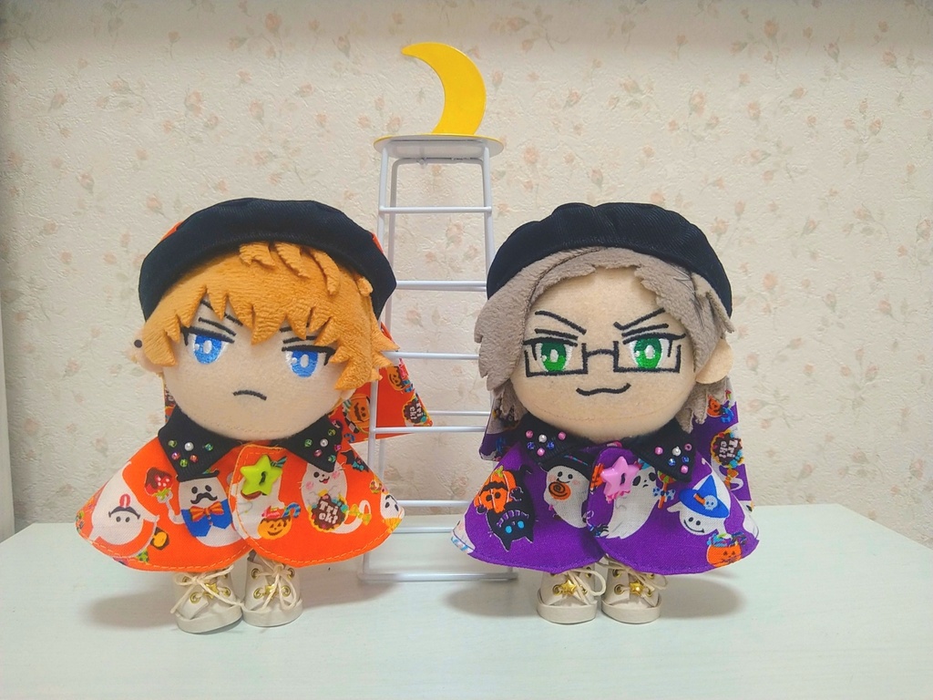 10〜12センチぬい用 ハロウィンケープ(帽子とセット)