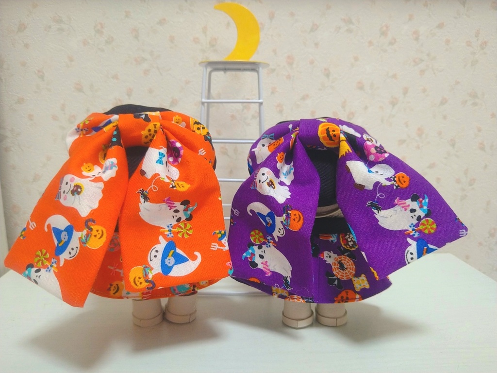 10〜12センチぬい用 ハロウィンケープ(帽子とセット)