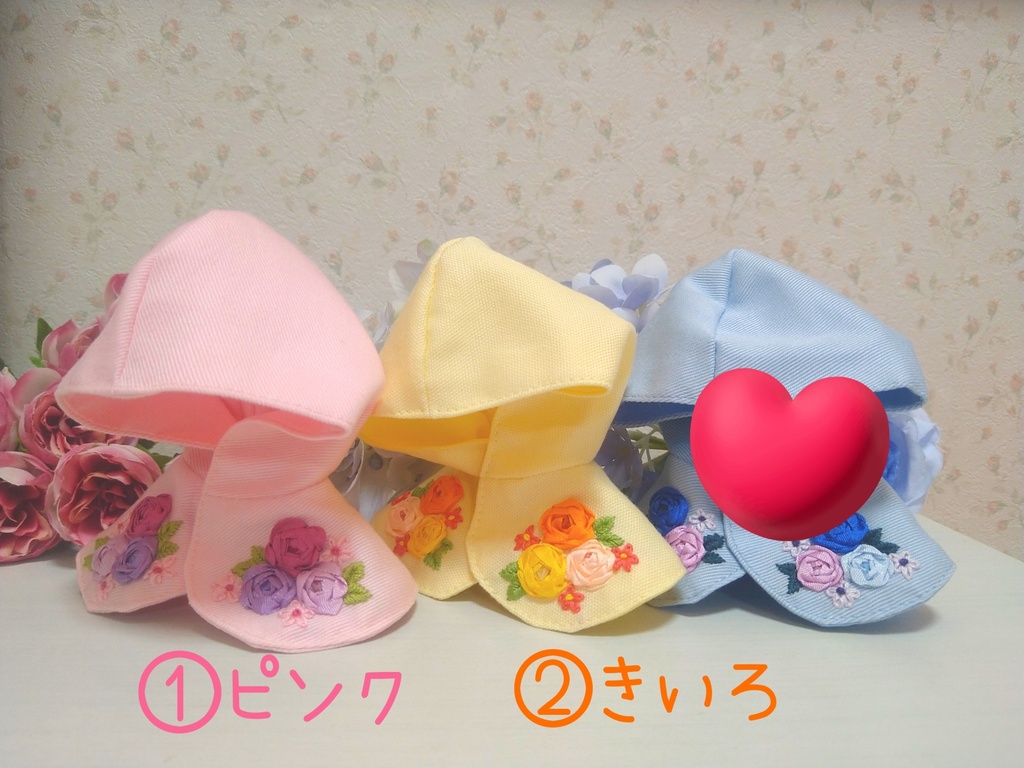 10〜12センチぬい用　夏色ケープ(バラケープとソーダケープ)