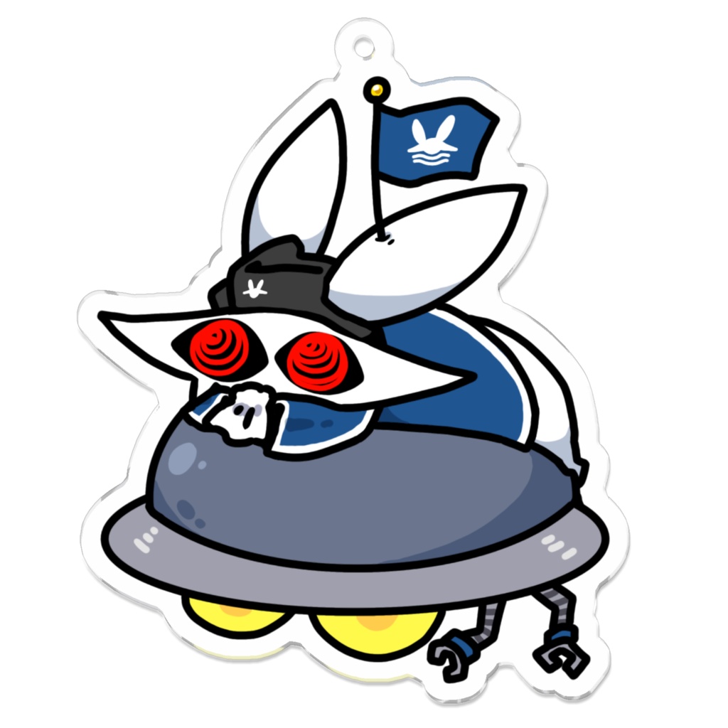 うさぎ星ネームド&区画長アクリルキーホルダー【海洋区画長】