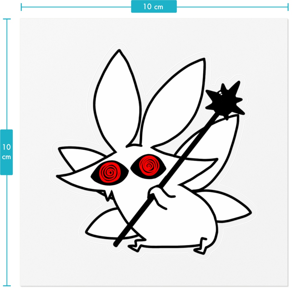 妖精うさぎさんステッカー