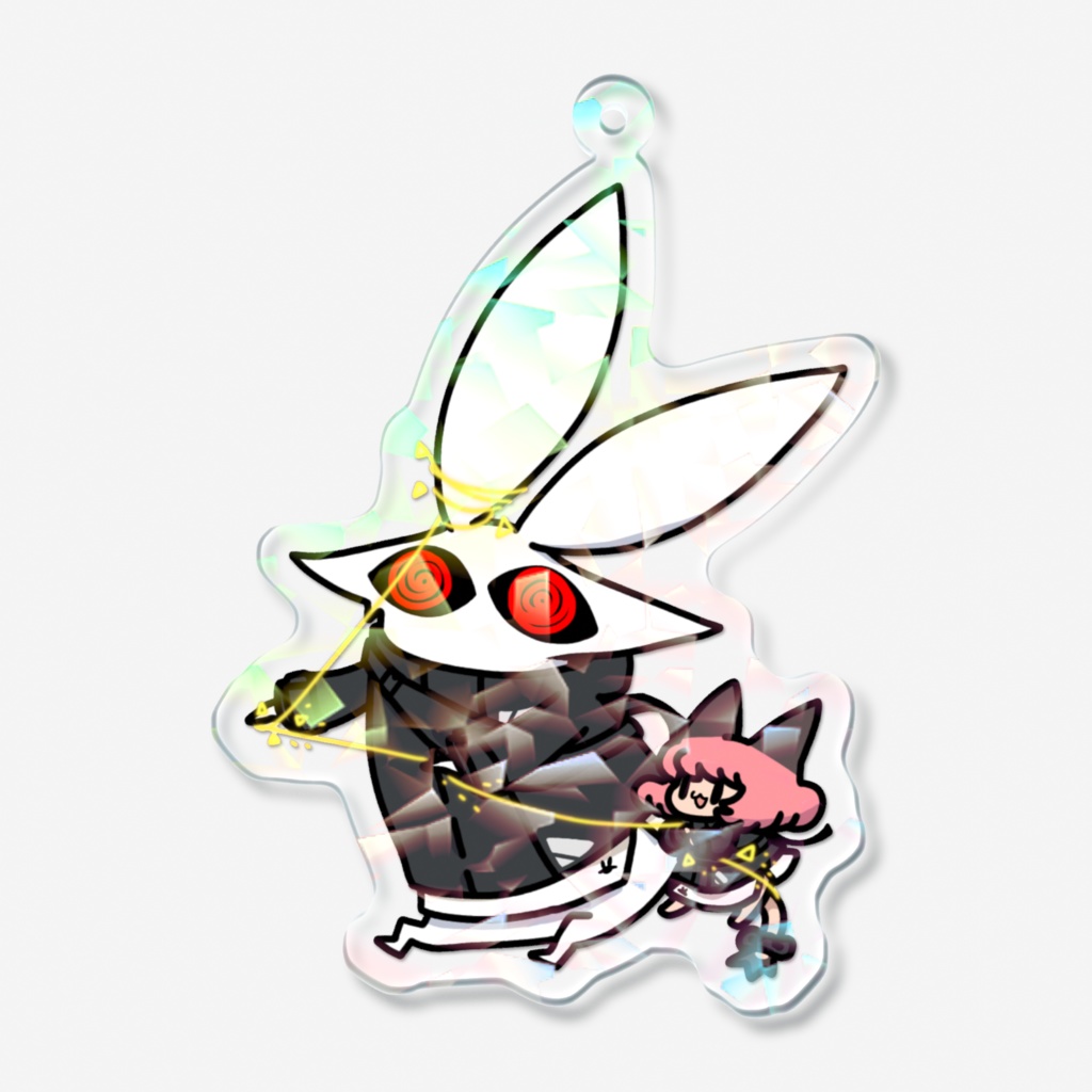 ホログラムキラキラウサギサン&ﾈｺﾁｬﾝ
