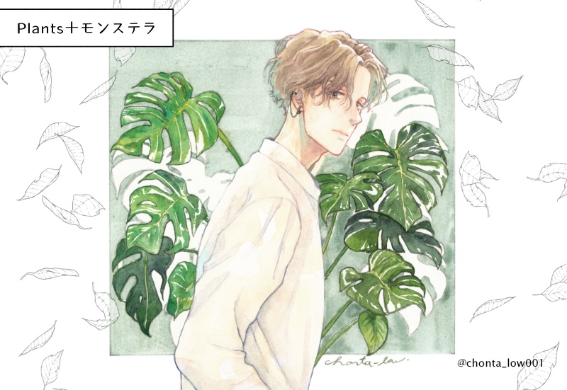 【ポストカード】「Plants+」シリーズ4種+4枚セット