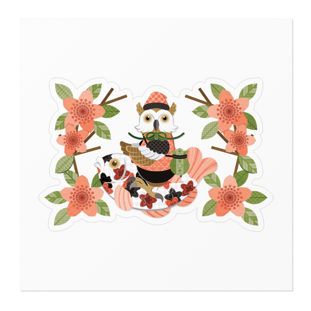 梟と鯉(リメイク)/An owl and a carp (remake)