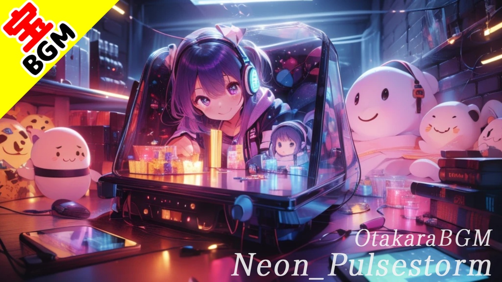フリーBGM「Neon Pulsestorm」電磁波 / サイバー / エレクトロ / かっこいい / 疾走感 / 戦闘BGM / EDM