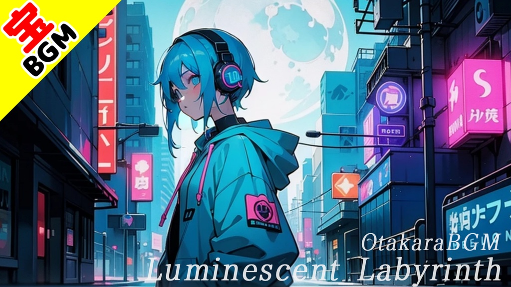 フリーBGM「Luminescent Labyrinth」EDM / night / おしゃれ / アップテンポ / 逆光 / かっこいい / free / 戦闘素材