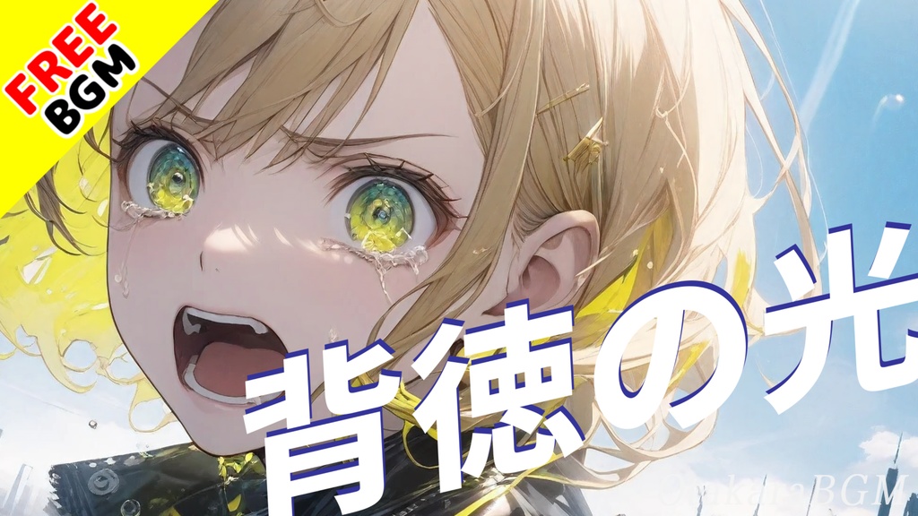 【フリーBGM / 歌あり】背徳の光【剣の世界 / 戦闘曲 / かっこいい / アップテンポ / 女性ボーカル / 疾走感 / ラップ / オルタナティブロック / J-Rock / ガールズバンド】