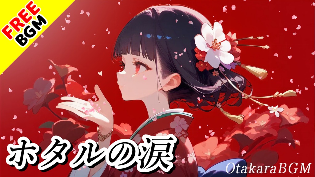 【フリーBGM / 歌あり】ホタルの涙|切なく泣ける和風BGM|心に響く美しい旋律と儚い余韻【エモい・感傷的・夜の静寂】