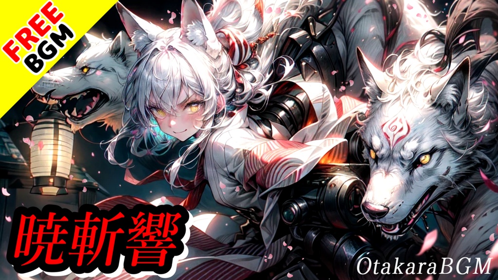 【フリーBGM / 歌あり】暁斬響｜テンション爆上がりのアグレッシブ和ロックBGM【戦闘曲 / アニソン風 / 女性ボーカル】