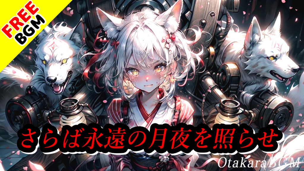 【フリーBGM / 歌あり】さらば永遠の月夜を照らせ|最高にカッコイイ中毒性抜群のアニソン風和ロック【戦闘曲 / エンディング / テンションが上がる / アップテンポ / 女性ボーカル / 疾走感】