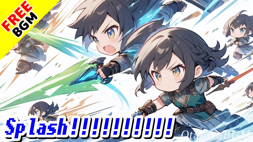 【フリー音源】Splash!!!!!!!!!!|爽快感MAXの8bitEDM戦闘曲【バトル曲 / アップテンポ / RPGゲームBGM】