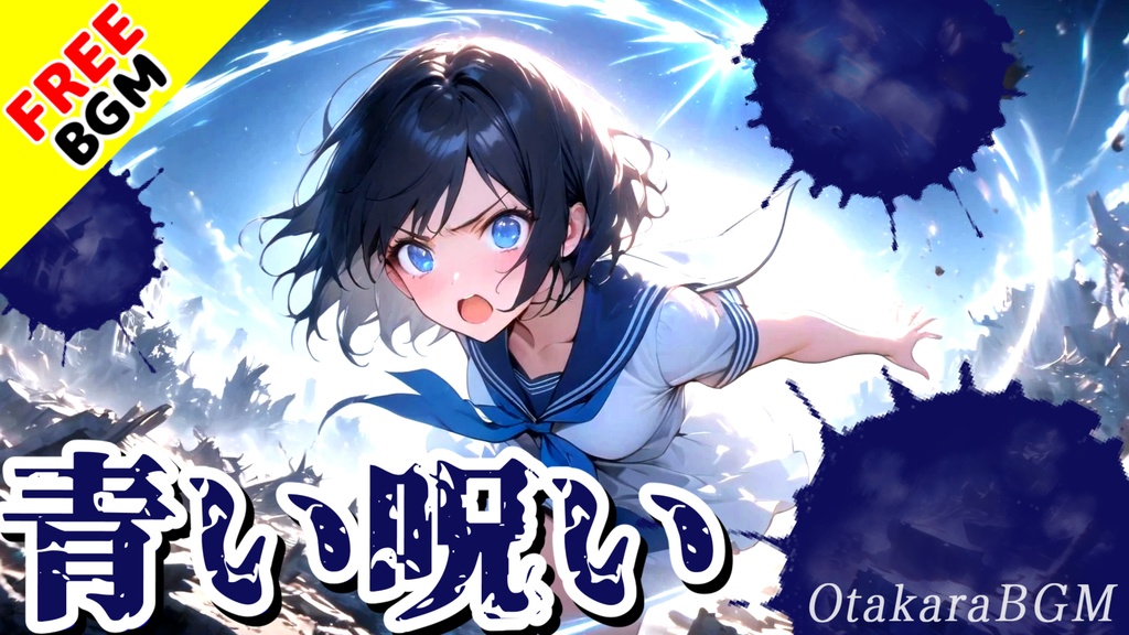 【フリーBGM / 歌あり】青い呪い|サビが爆発的にかっこいい戦闘シーンを盛り上げる爽快感抜群の曲【疾走感 / アニソン風 / テンションが上がる / バトルソング / アップテンポ】