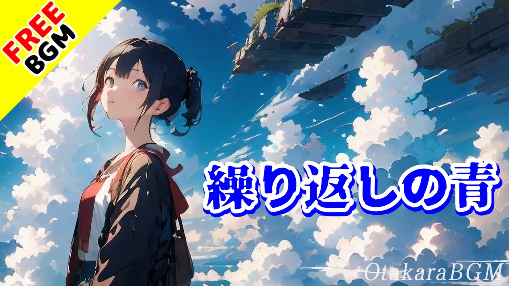 【フリーBGM / 歌あり】繰り返しの青｜恋愛と青春が詰まった感傷に浸れるエモい曲【疾走感 / 高校生 / ノスタルジック / 泣ける曲 / インディーズ】