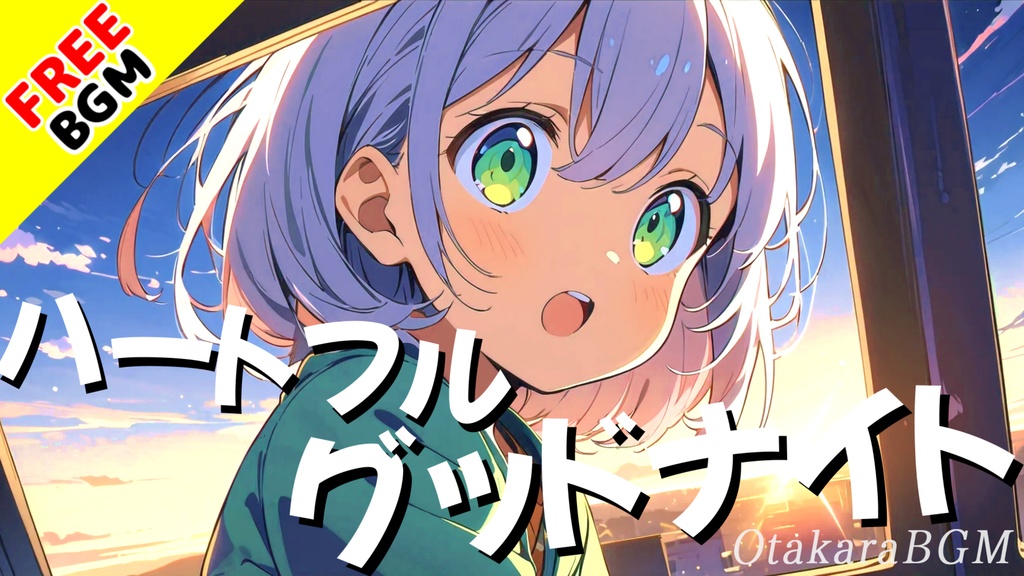 【フリーBGM】ハートフルグッドナイト【可愛い / キュート / ポップ / 落ち着く / 爽快感 / エンディング曲 / 雑談 / 歌枠 / Vtuber / 配信用】