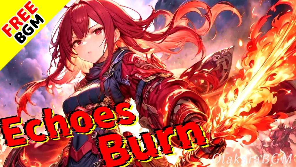 【フリーBGM / 歌あり】Echoes Burn|かっこよさ全開のロックラップ【アップテンポ / テンション上がる / アニソン風 / 男性ボーカル】