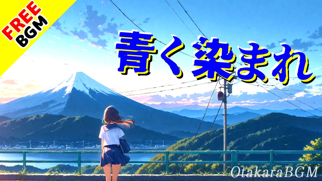 【フリーBGM / 歌あり】青く染まれ|涙が止まらない、まっすぐすぎる青春ロック【エモロック / 感動 / 透明感】