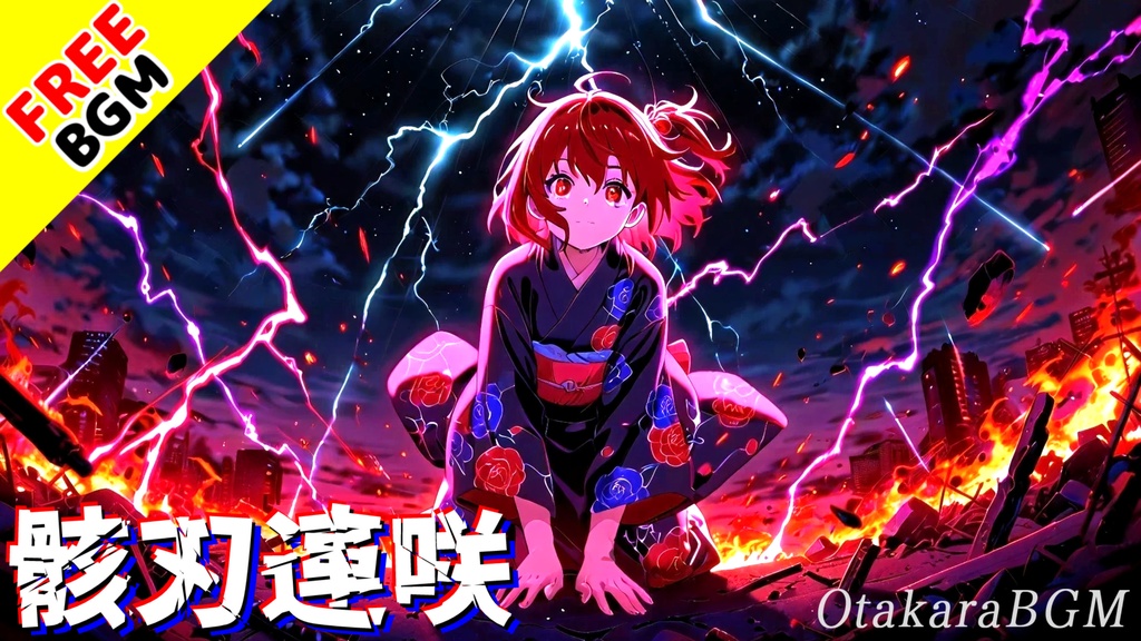 【フリーBGM】骸刃連咲｜和風×サイバーが交錯する最強バトルビート【ダブステップ / 動画編集 / 爽快感 / ハイクオリティ】