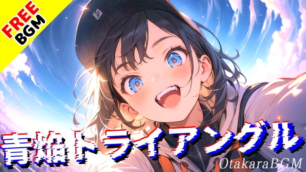青焔トライアングル|学園アニメ主題歌級の爽快ロック【フリーBGM / 歌あり / 疾走感×青春】