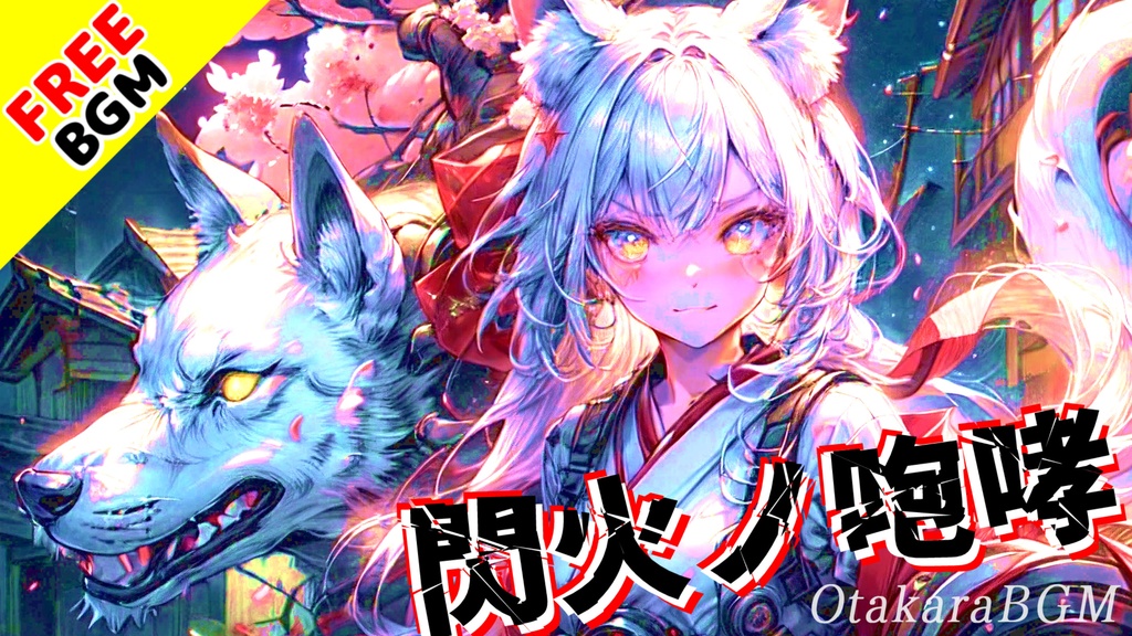 【フリーBGM】閃火ノ咆哮｜和風バトルを駆け抜けろ！攻めの“咆哮型”戦闘曲【和楽器 / 疾走感 / かっこいい / 高揚BGM】