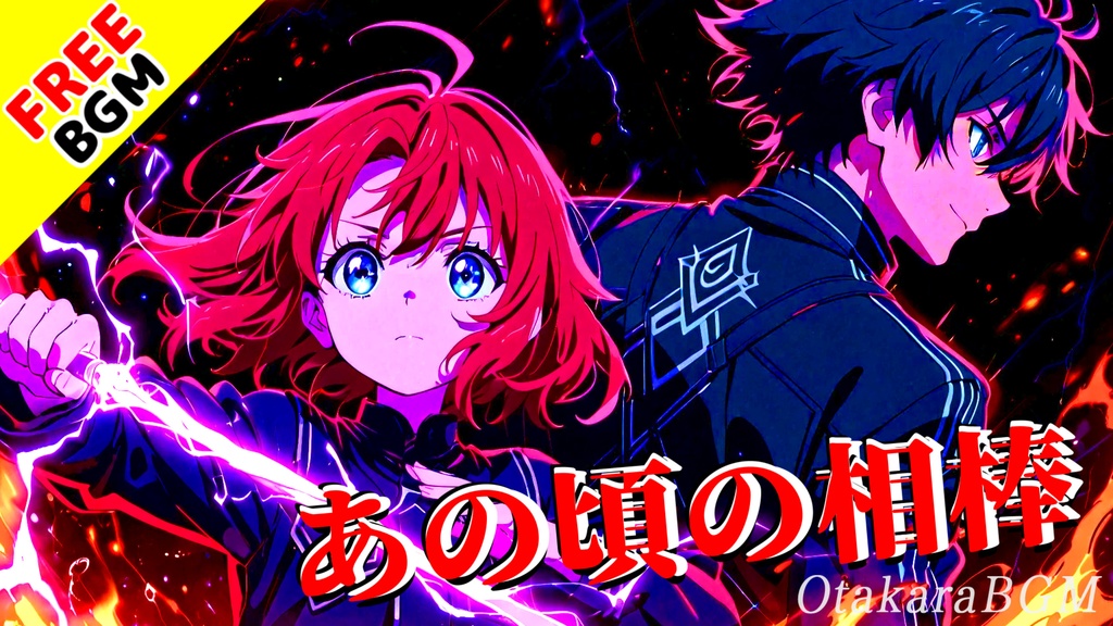【フリーBGM】あの頃の相棒|絆が燃えるアニメロック風バトルBGM【疾走感 / アップテンポ / 配信向け】