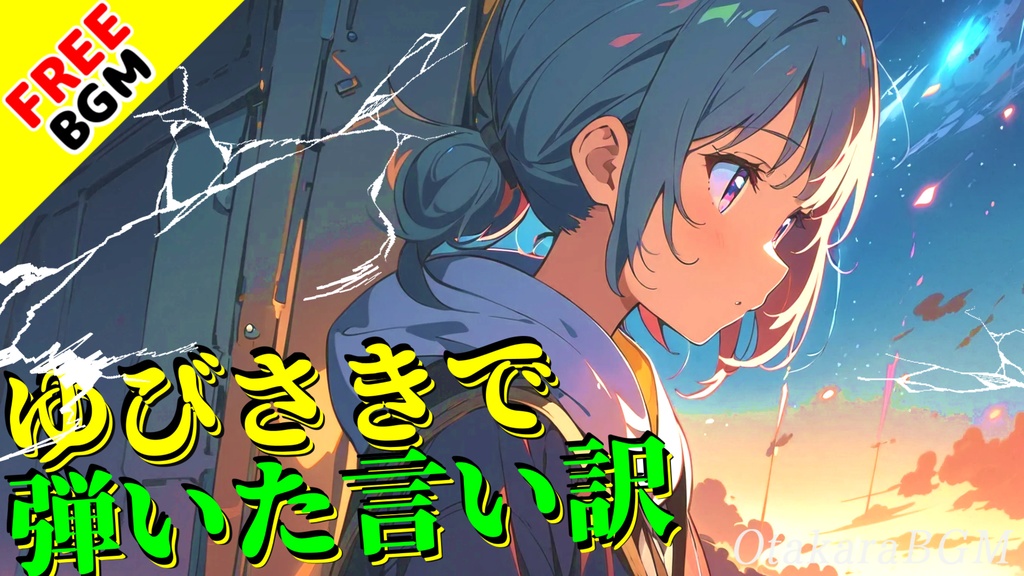 【フリーBGM】ゆびさきで弾いた言い訳|切なさ滲む“エモロック×”ギターリフBGM【配信向け / 後ろめたさ / 切ない】