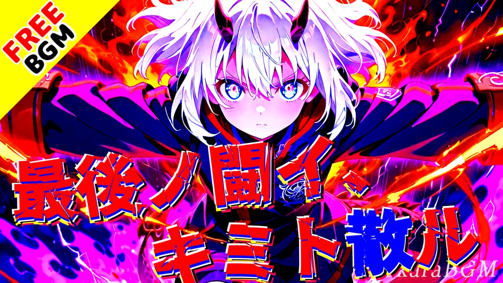【フリーBGM】最後ノ闘イ、キミト散ル|和ロック×和楽器×壮絶バトル!実況・配信向けかっこいい戦闘曲【和風 / 疾走感 / アップテンポ】