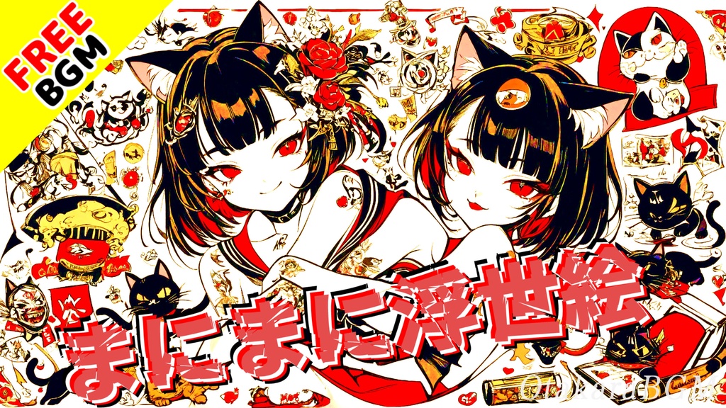 【フリーBGM】まにまに浮世絵|唯一無二の“和風×鼓動”サウンド【舞台 / 和楽器 / 配信向け / 待機画面BGM】