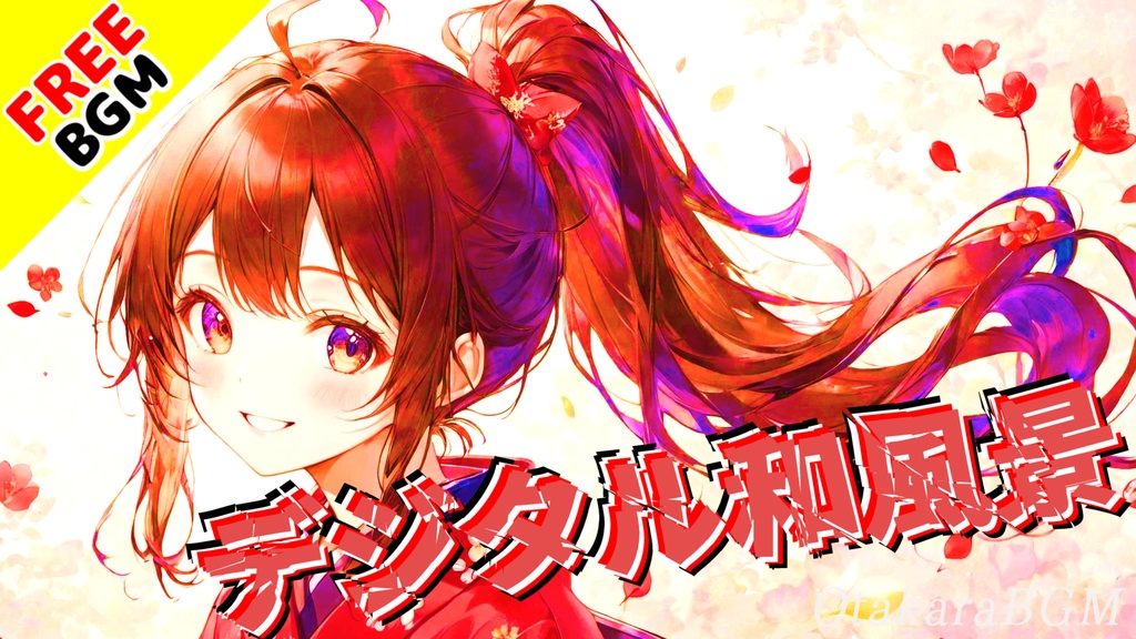 【フリーBGM】デジタル和風景｜和の旋律が舞い踊るハイスピードBGM【疾走感 / 戦闘曲 / 唯一無二 / 綺麗 / 爽快感 / 配信向け】