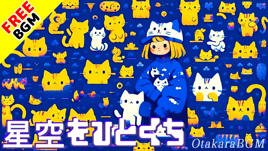 【フリーBGM】星空をひとくち｜レトロ和風ピコピコ×宇宙を旅する癒しBGM【ゲーム実況 / わくわく / のんびり / 配信向け】