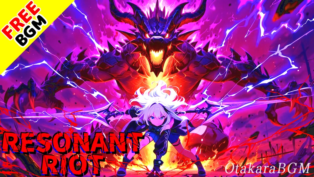 【フリーBGM / 歌あり】RESONANT RIOT｜シャウトで爆発する魂！戦闘系ロック×アニソン風バトル曲【かっこいい / 配信用 / 男性ボーカル / 日本語 / 英語 / ロシア語】