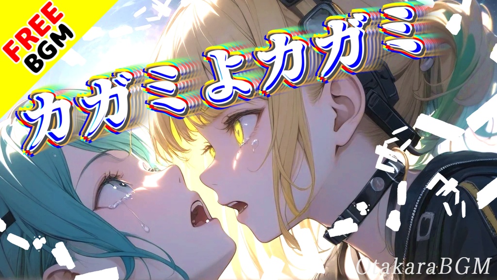 【フリーBGM / 歌あり】カガミよカガミ｜壊れた自分を映す"鏡の嘘"が突き刺さる【男女デュエット / ハモリ / 疾走感 / エモロック / アニソン風 / 男性ボーカル / 女性ボーカル】