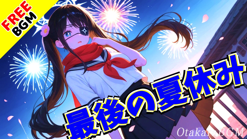 【フリーBGM / 歌あり】最後の夏休み｜あの日に戻れない切ない青春エモロック【戦闘曲 / 男女ボーカル / 青春ロック / 透明感】