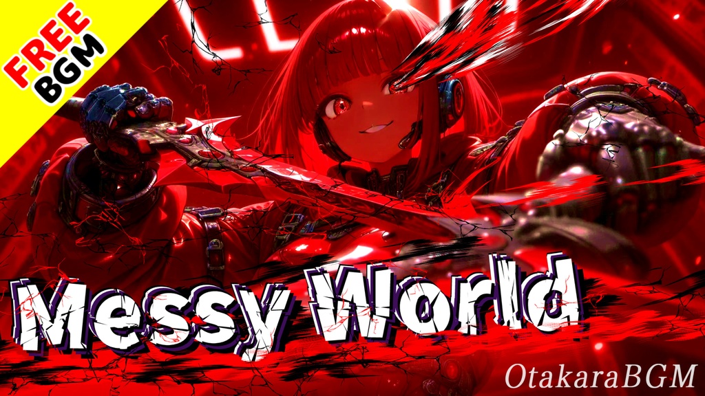 Messy World｜混沌・敗北・葛藤を抱えながら、それでも立ち上がる“覚醒”アニソン風エモロック【フリーBGM / 歌あり / 戦闘曲 / 感情爆発 / 疾走感 / 中毒性】