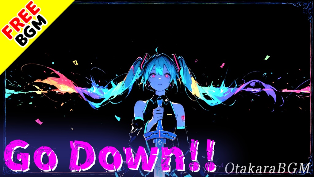 Go Down!!｜限界まで落ちて叫ぶ反逆系アニソン風エモロック【フリーBGM / 歌あり / 疾走感 / バトル / 中毒性 / かっこいい】