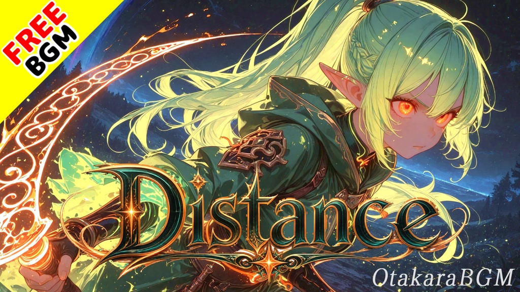 Distance｜最高にカッコイイ疾走感溢れるエモケルトピアノロック【フリーBGM / 歌あり / アニソン風 / 中毒性 / バトル / かっこいい】
