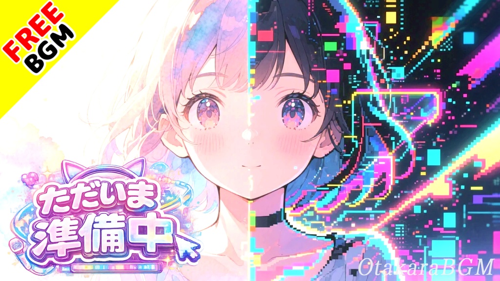 ただいま準備中｜待機画面から可愛く始まるVTuberポップ【フリーBGM / 歌あり / 配信 / かわいい / 中毒性】