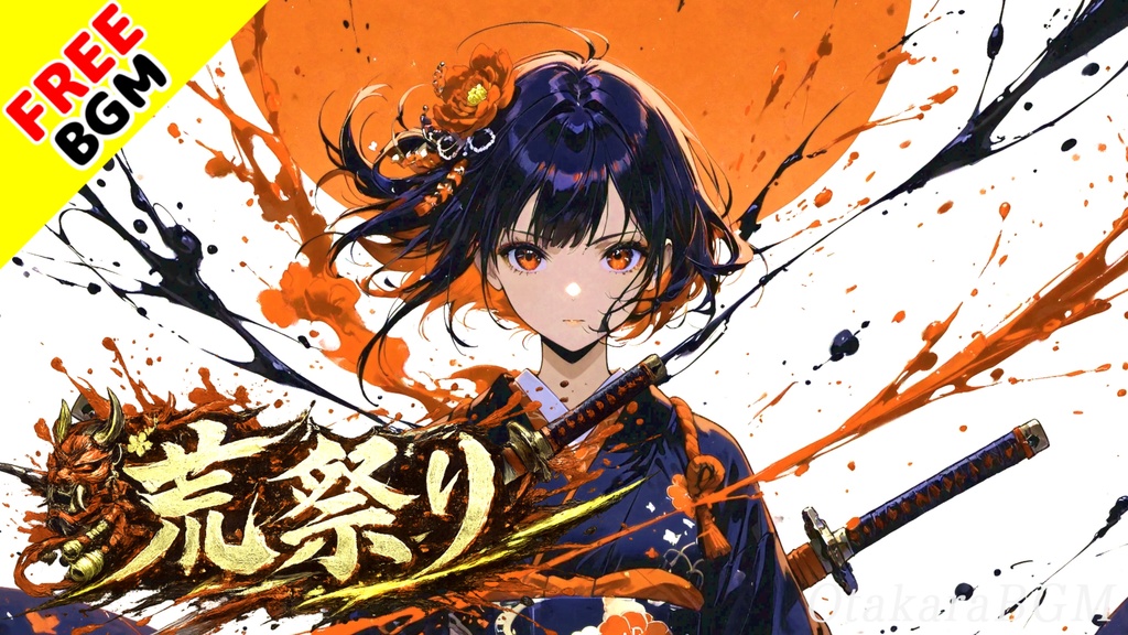 荒祭り|腹の底まで響く和太鼓の勇壮な夏祭りBGM【フリーBGM / 歌なし / 和風 / 祭囃子 / 神輿 / 花火】