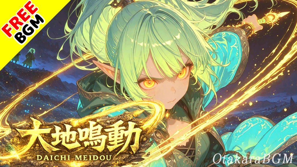 大地鳴動｜和太鼓と篠笛が夜空を揺らす熱狂祭囃子【フリーBGM / 歌なし / 和風 / 夏祭り / 花火 / アニメ風】