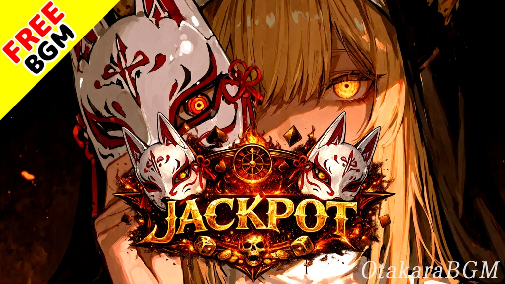 JACKPOT｜欲望を賭けて駆け上がるカジノアニソンロック【フリーBGM / 歌あり / かっこいい / 中毒性 / ボカロ風 / 男性ボーカル】
