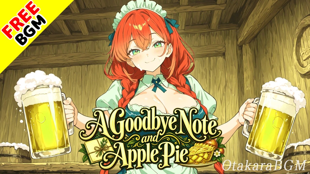 A Goodbye Note and Apple Pie|旅立ちの余韻を包むノスタルジック・カントリー【フリーBGM / 歌なし / カントリー / 旅 / 爽やか / エモい】