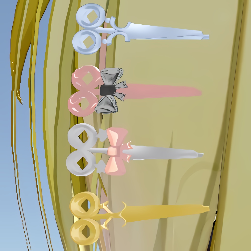 ハサミヘアピン / Scissors Hairpin