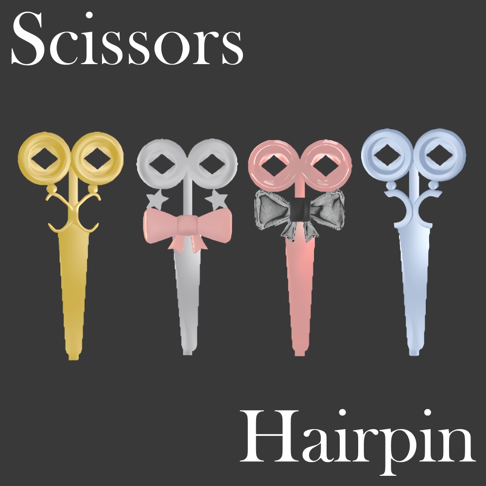 ハサミヘアピン / Scissors Hairpin