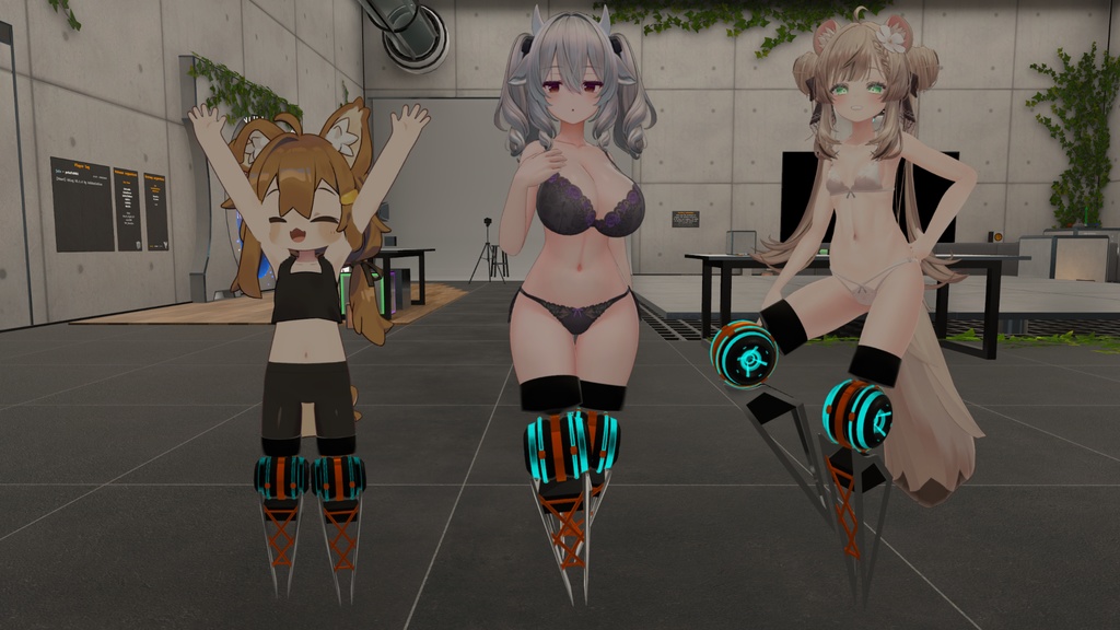 【VRChat想定・MA設定済み】4アバター対応 高機動義足